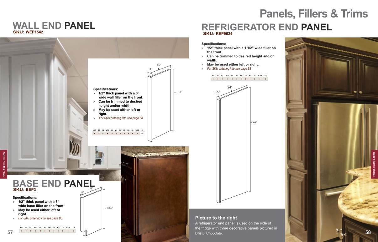 wall end panel